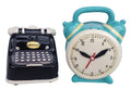 Typewriter & Clock Salt & Pepper Set by Blue Sky Clayworks