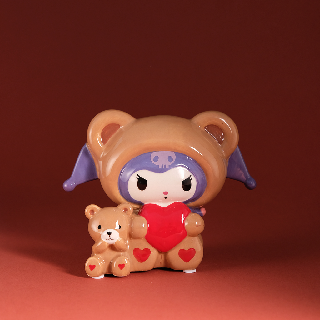 Kuromi and Teddy Bear Love Figurine by Blue Sky Clayworks – view 1