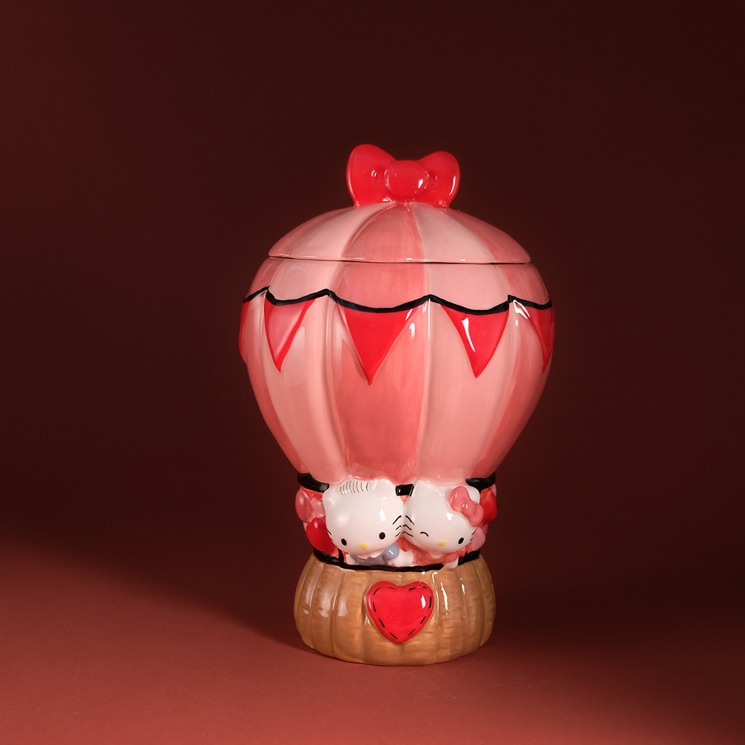 Hello Kitty and Dear Daniel Balloon Cookie Jar by Blue Sky Clayworks – view 1