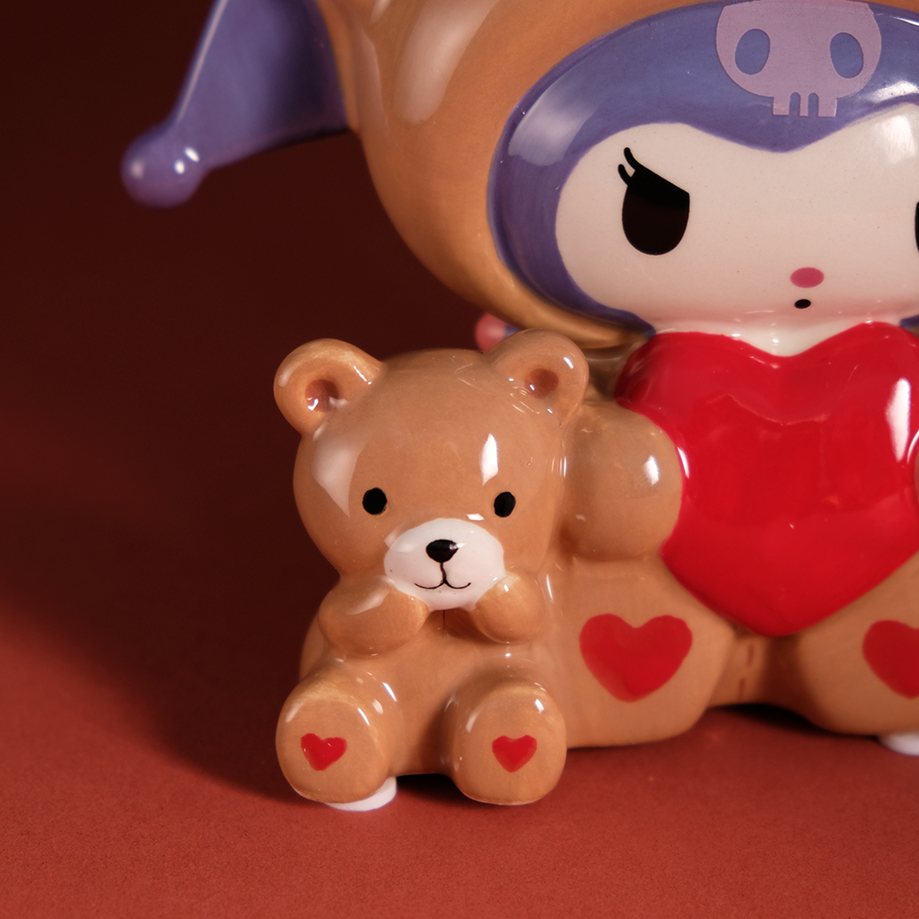 Kuromi and Teddy Bear Love Figurine by Blue Sky Clayworks – view 6