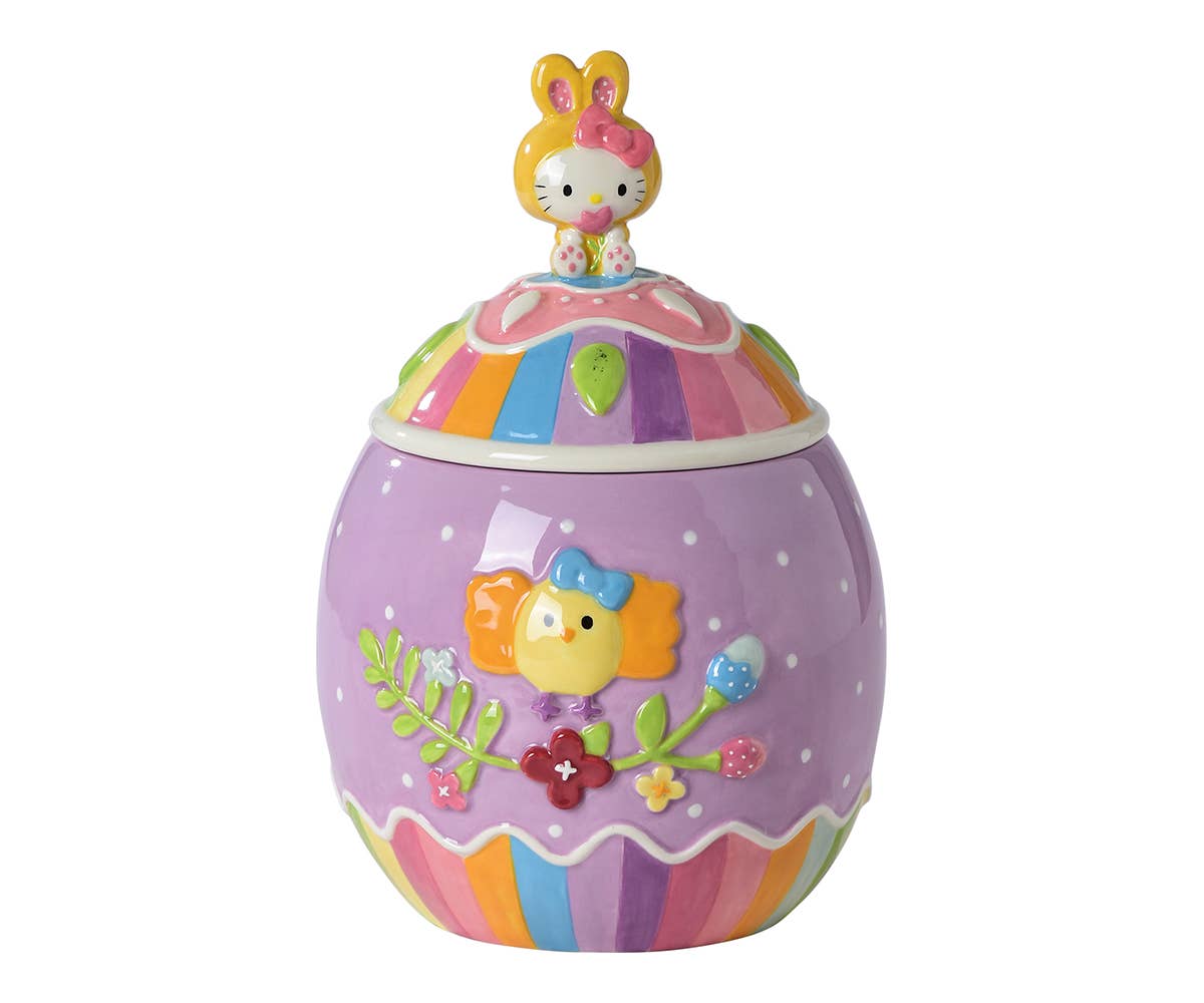 Hello Kitty Easter Egg Cookie Jar by Blue Sky Clayworks