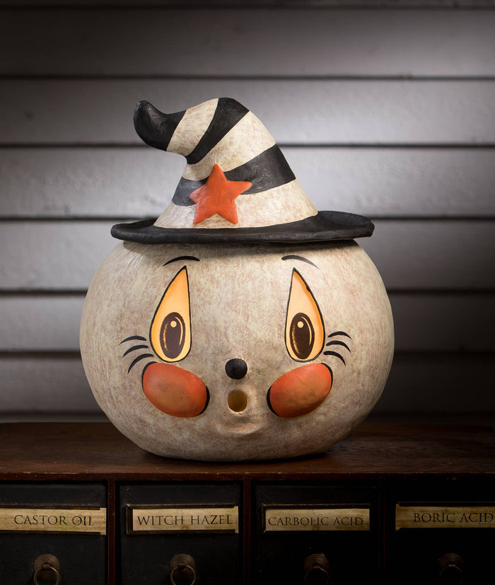Ghostie Stew Large Light-Up Ghost Container by Johanna Parker Design, view 1