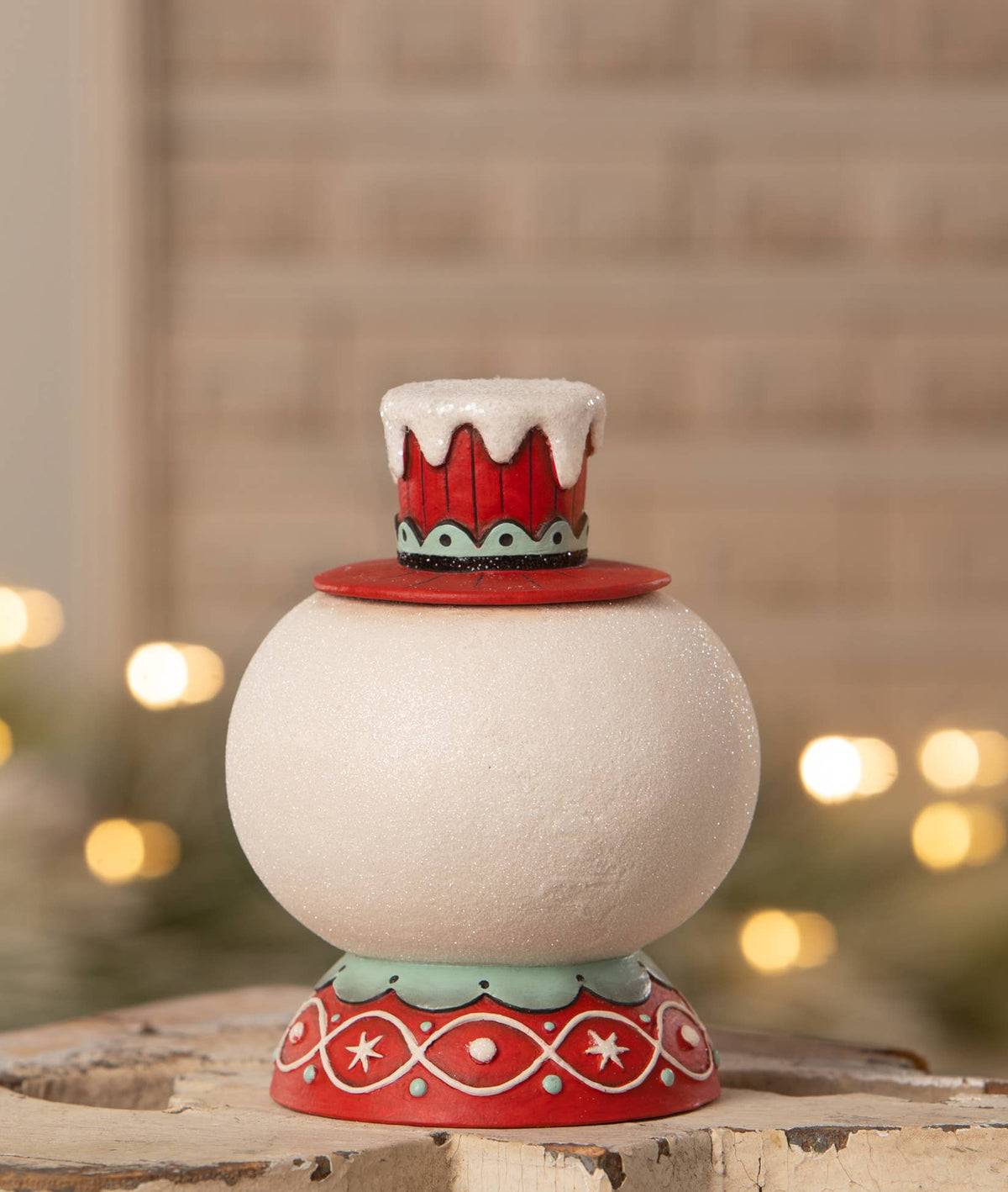 Peppermint Snow Beau Container by Johanna Parker Design, view 3