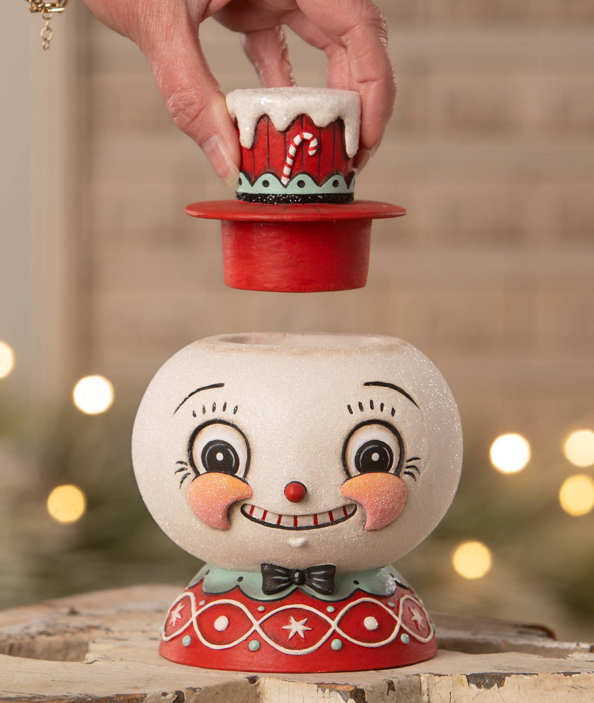 Peppermint Snow Beau Container by Johanna Parker Design, view 2