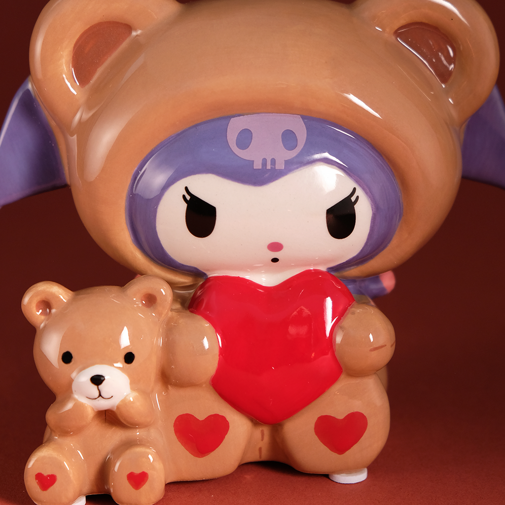 Kuromi and Teddy Bear Love Figurine by Blue Sky Clayworks – view 5