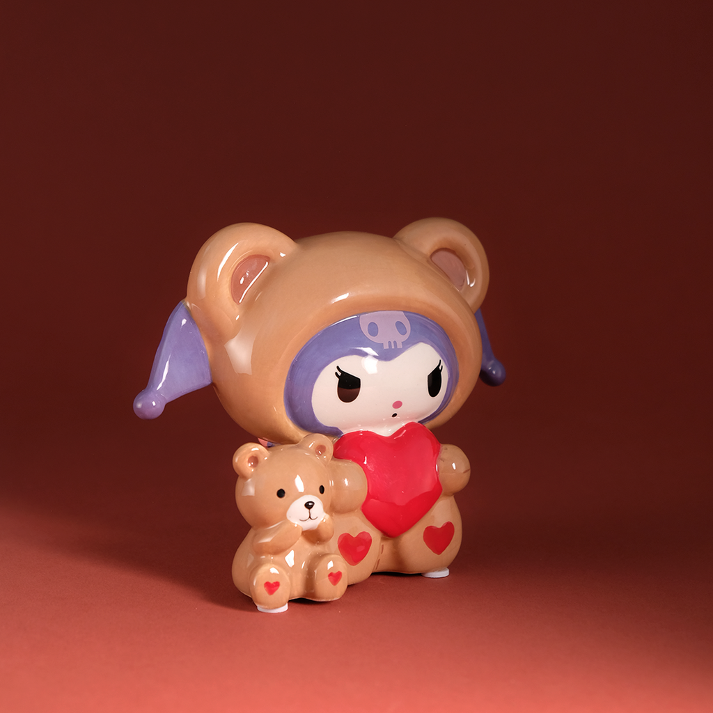 Kuromi and Teddy Bear Love Figurine by Blue Sky Clayworks – view 4