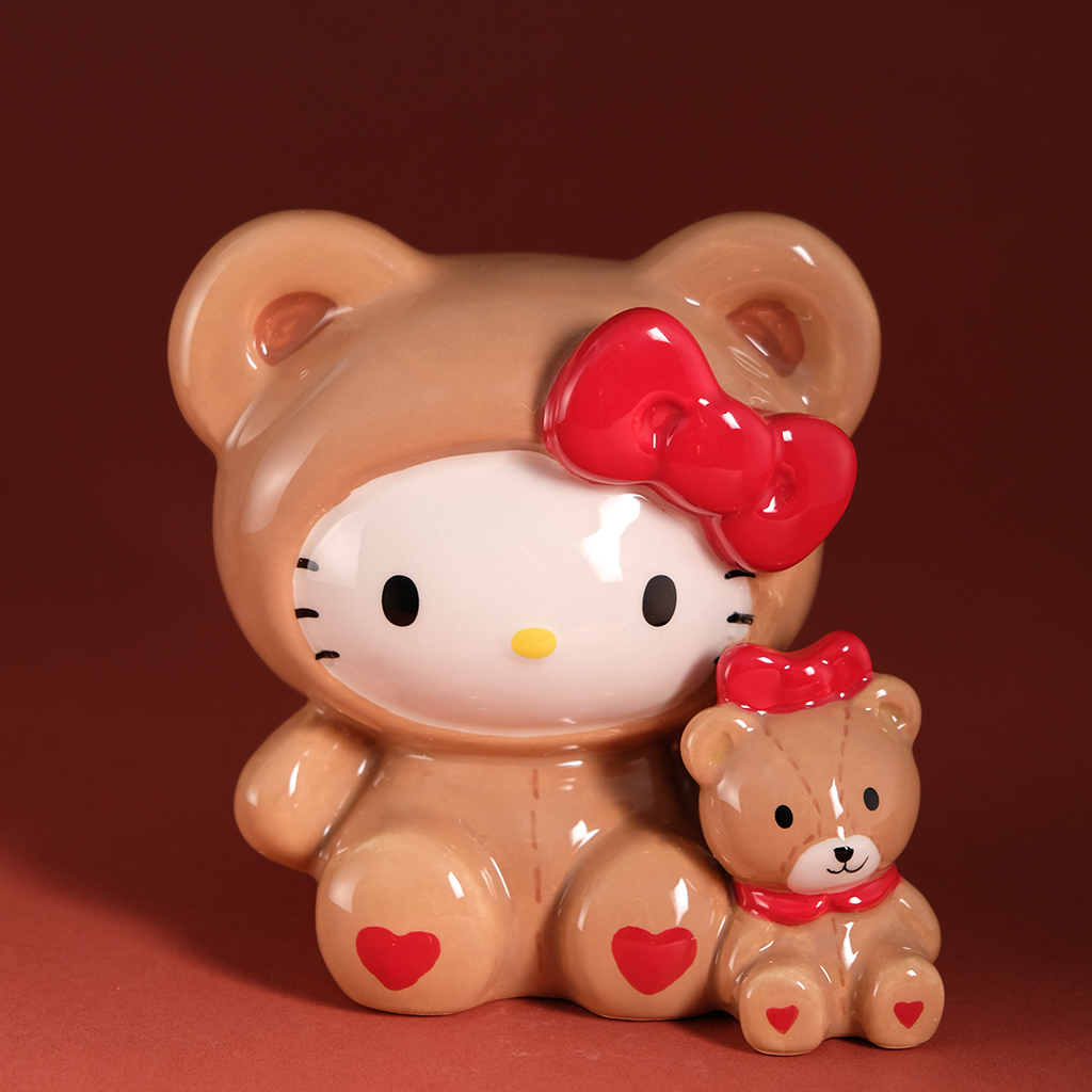 Hello Kitty and Teddy Bear Love Figurine by Blue Sky Clayworks – view 5