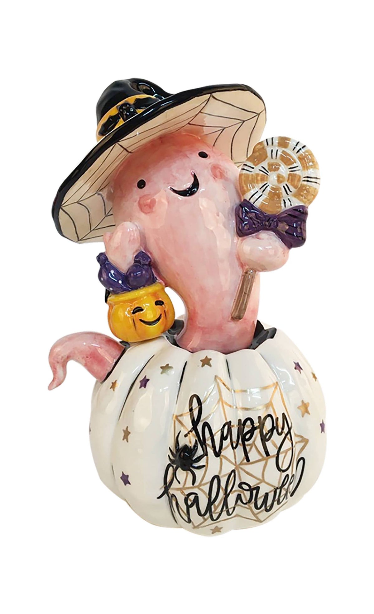 Pink Ghost Figurine by Blue Sky Clayworks