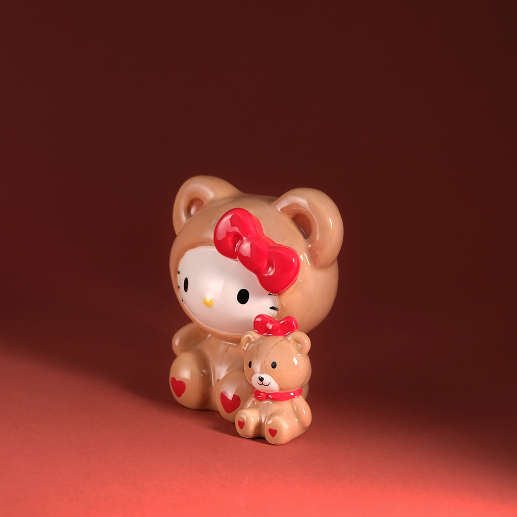 Hello Kitty and Teddy Bear Love Figurine by Blue Sky Clayworks – view 2
