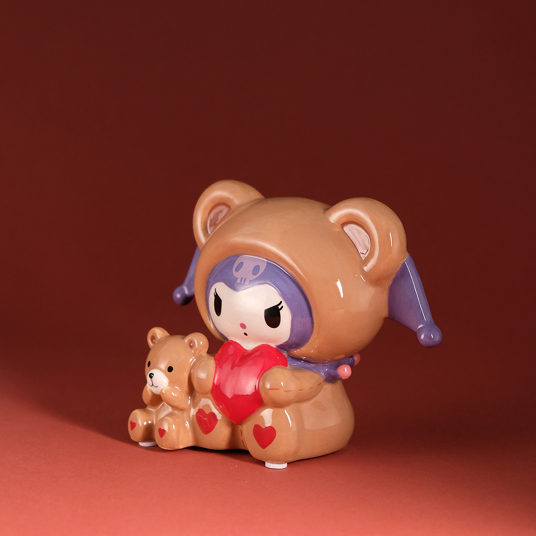 Kuromi and Teddy Bear Love Figurine by Blue Sky Clayworks – view 2