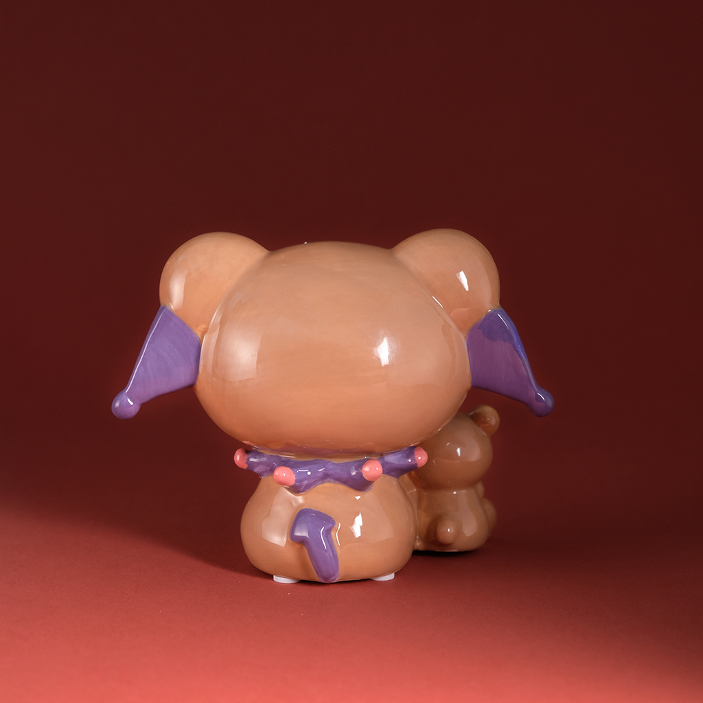 Kuromi and Teddy Bear Love Figurine by Blue Sky Clayworks – view 3