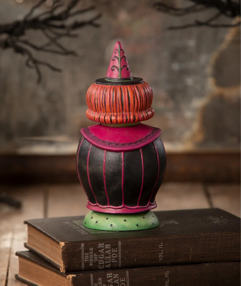 Hagatha and Jack Spooks Jar JP4028 alternate product view by Johanna Parker Design for Bethany Lowe Designs