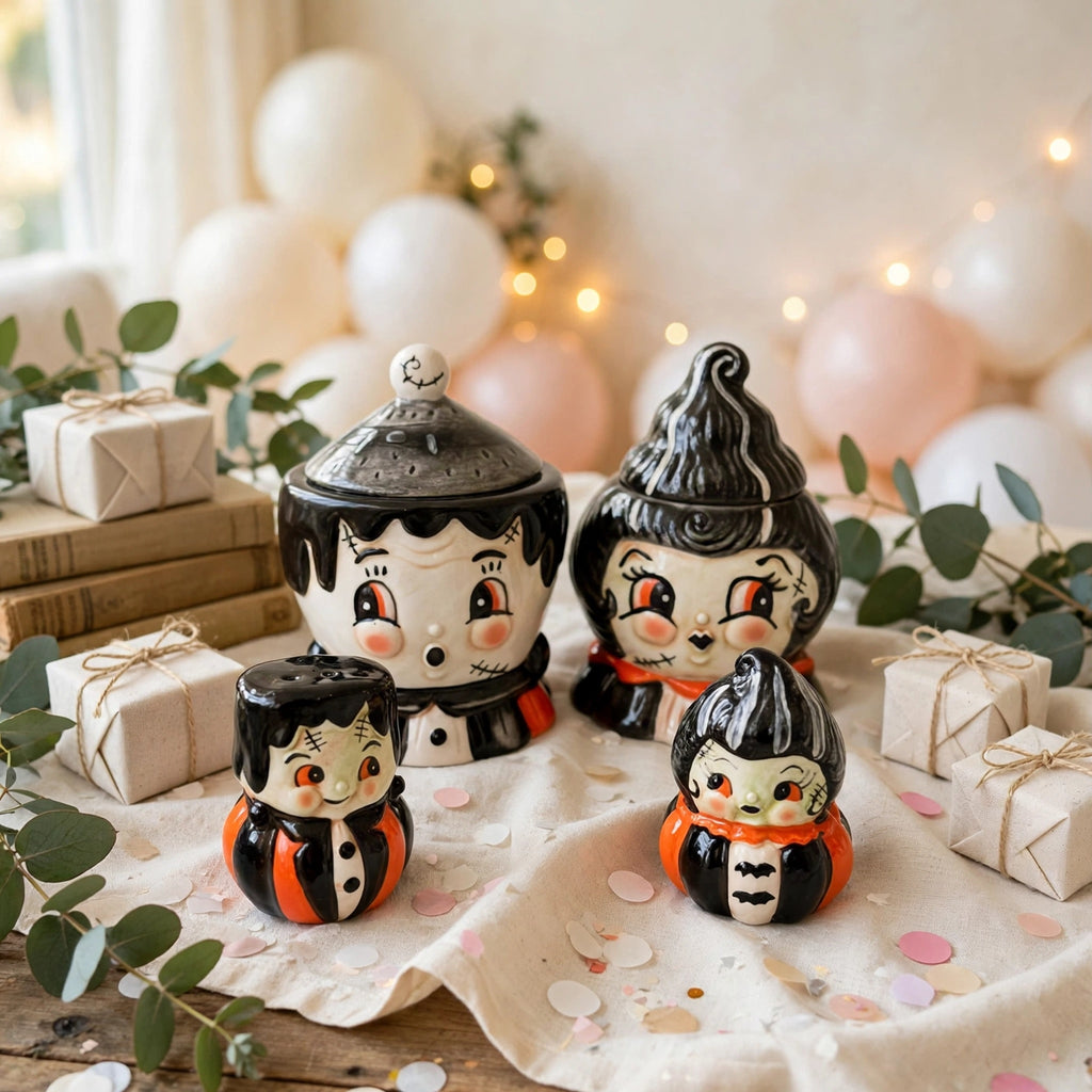 Frankie and Bride 4-piece Johanna Parker Design for Transpac curated set styled for a celebration