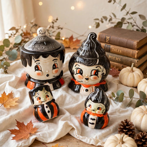 Frankie and Bride 4-piece Johanna Parker Design for Transpac curated set styled for fall