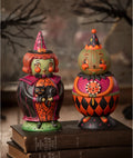 Hagatha and Jack with Jackie Green-O-Ween Spooks Jar 2-piece collector set