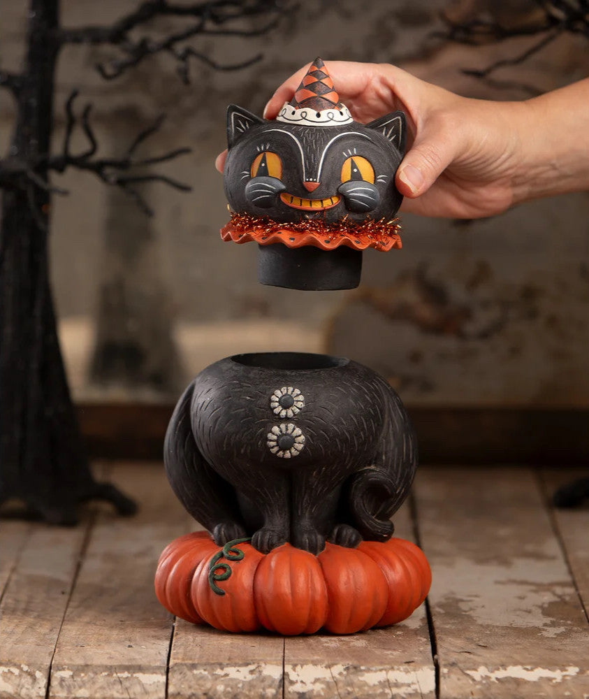 Happy Plumpkin Jack Container by Johanna Parker Design for Bethany Lowe Designs, product view 2
