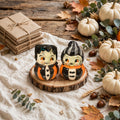 Frankenstein & Bride Salt & Pepper Shakers by Johanna Parker Design for Transpac styled for fall